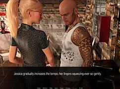 Jessica oneil delivers erotic handjob in hard news