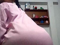 Dance for me, ebony wife, so I can fill you with cum in our bed?