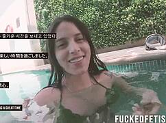 submission session with couple using vibrator and oral sex on helen star