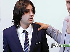 dream sequence shows stepfamily watching taboo scene.