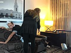 Sissy maid training session