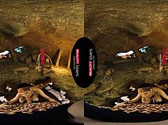 Reality lovers depict 10,000 bc sex in a cave with blowjobs and riding