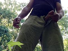 public jerkoff at the park, cum went everywhere, hopefully nobody saw!