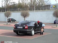 Deviante Gas Station Glory Hole Rough Fuck For Big Tits Babe!