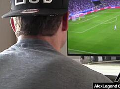 Alex Legend fucks bubble ass milf hard, cumming in her mouth.