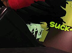 made a new friend at the club, interracial blowjob and cum in mouth with big black cock