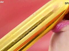 Young woman spreads her open pussy and shows small natural tits 😏