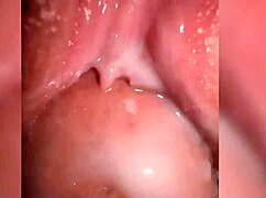 i'm fuckin a juicy pussy full of cum, close up view makin me so horny