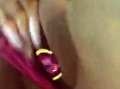 beautiful latina masturbates with toys in little house