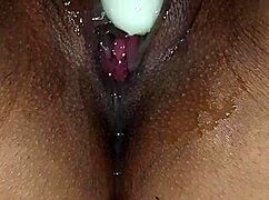 Slut Uses Dildo To Masturbate Her Wet Pussy In Detail