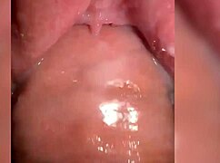 i'm fuckin a juicy pussy full of cum, close up view makin me so horny