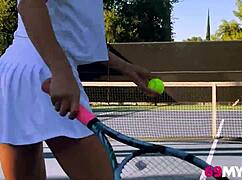 milf strips naked for reality match with stepson, not holding back