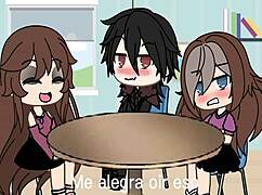 Gacha Stepfather And Stepdaughter Engage In Suggestive Sex Scenes.