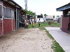 at the all-girl pussy party, sara jay fucks gia love and harmonie marquis with big asses and dirty talk