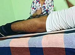 beautiful indian teen in rough doggy with husband's friend