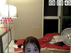 bagel soo teases with asian korean striptease, clothes ripped for sexy contrast