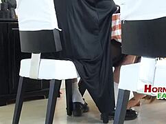 Taboo Fucking With Daddy And Uncle Before Thanksgiving Feast With Family