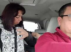 feeling the thrill of being fucked by a stranger in the car backseat while my love drives