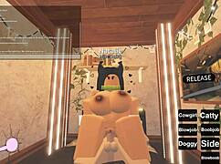 66 roblox porn parody with anal, blowjob, and riding scenes in the game