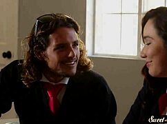 Teen beauty rides stepbrother's hard cock intensely