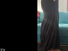 mother-in-law showing off her ass for some cock