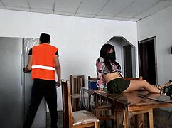 Hot Woman Excited To Spread Legs And Show Ass To Strangers In House!