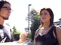 I watched a brunette mom licking and fucking by a boy