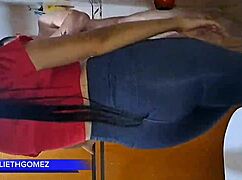 at the gym, i give my stepfather a great blowjob while the trainer watches us