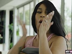 'I caught the man's cum during our workout,' says hot milf Paris the Muse