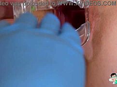 i'm ariela donovan, 20-year-old blonde, gettin my pussy examined by two old docs