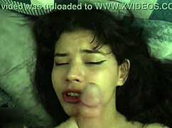 A beautiful latina girl gives a sensual blowjob with a quick handjob in this intimate scene