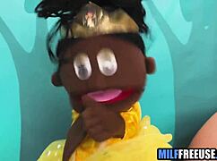 Blonde Milf & Teen Get Used on Sesame Street Set