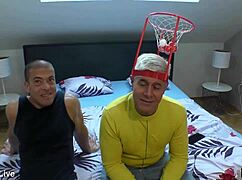 Football Fans Threesome with Massive Cock Stepson!