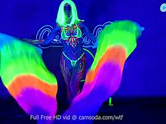 jewelz blu body paint and masturbation show