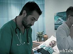 Perverted Doctor Probes Hot Teen Patient Arya Fae Vaginally in Hospital