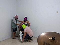 Wife confesses desire for coworker's cock while husband watches their intense threesome unfold at home