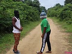 Walking in the village leads to hot doggystyle fuck 😍