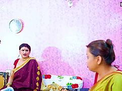 Dirty Indian Servant Catches Two Bhabhi Ji And Devar Having Sex When No One At Home Hindi Audio