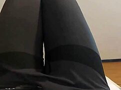 cuteboy in thighhighs feels amazing in his sissy outfit