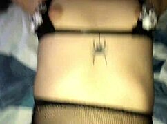 The hot latina stepsister mafer gets bent over for doggystyle fuck with creampie again