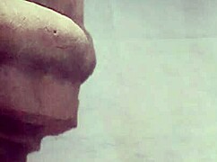 enjoying a solo shower moment with shaved skin 😊