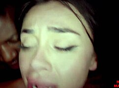 Squirting latina teen martina destroyed by huge bbc with rimming and footjob 😈