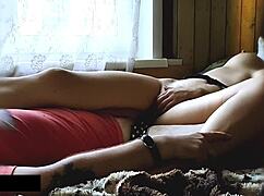 Stepmom rides neighbor's small cock passionately