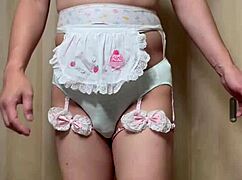 so cute underwear teasing in solo masturbation session