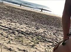 Milf Comes Up From Behind Jerking Off In Front Of Everyone