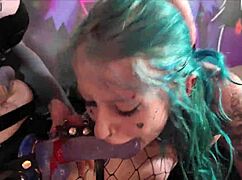 lesbian femdom submissive girl begs her mistress for a rough fuck