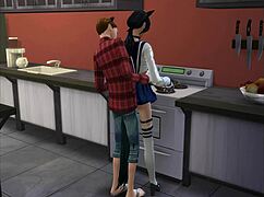 The Sims 4 cunnilingus session