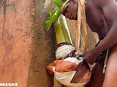 The young village warrior does something stronger. On the huge ranch.