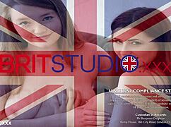 Hot British Nurse Gets Spitroasted by Two Patients!