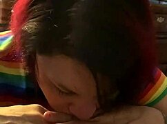 The cheating milf was deepthroating that big black cock in the interracial encounter